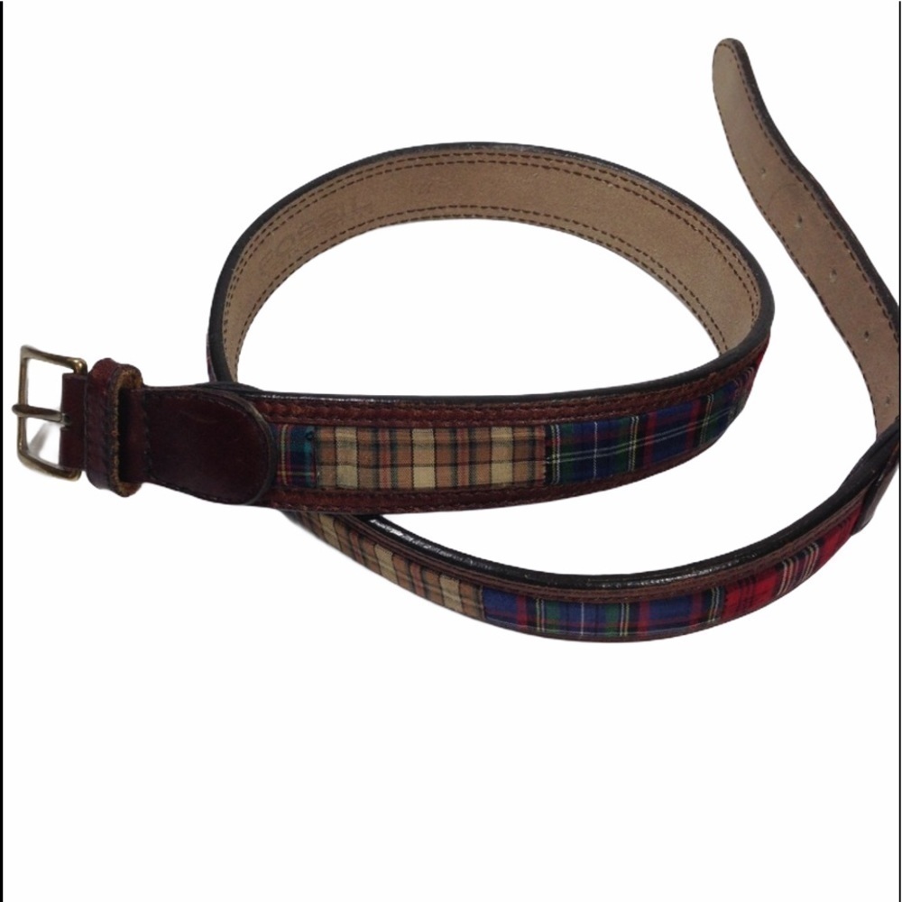 Fossil Leather Belt Multicolored